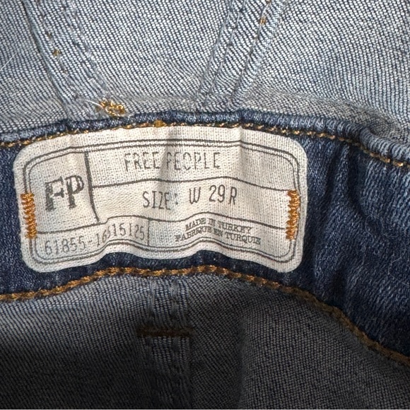 Free People Denim Overalls Cottagecore Boho Size 29 - Picture 4 of 4